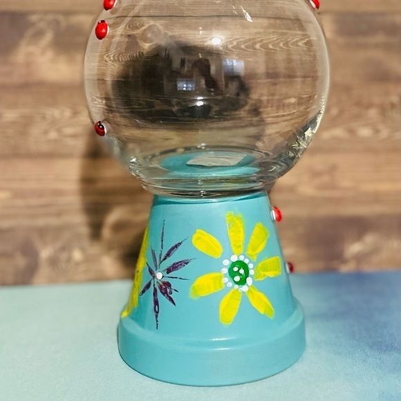 Flower cookie jar container - Picture 4 of 9